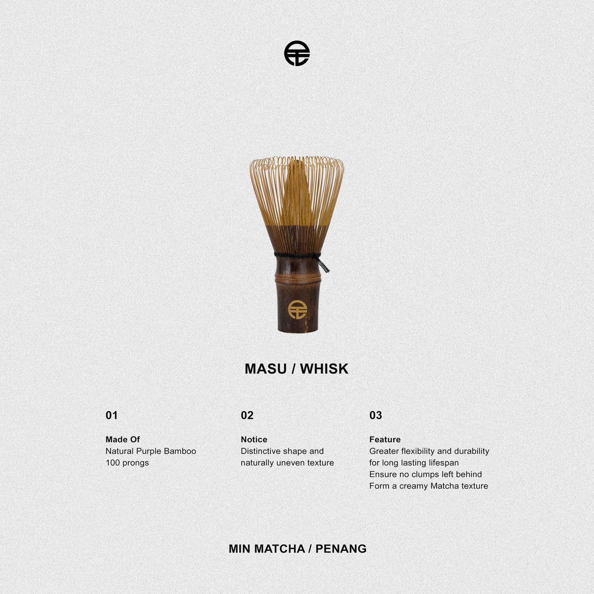 MIN MATCHA | MASU Purple Bamboo Whisk